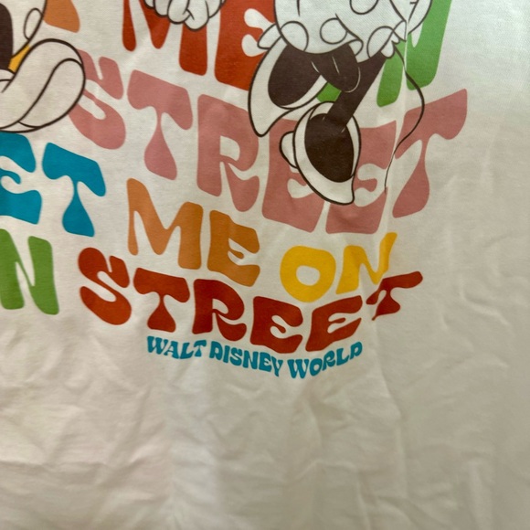 NWT. Disney Mickey And Minnie Meet Me On Main Street Adult tee Shirt size: 3X. - Picture 7 of 11